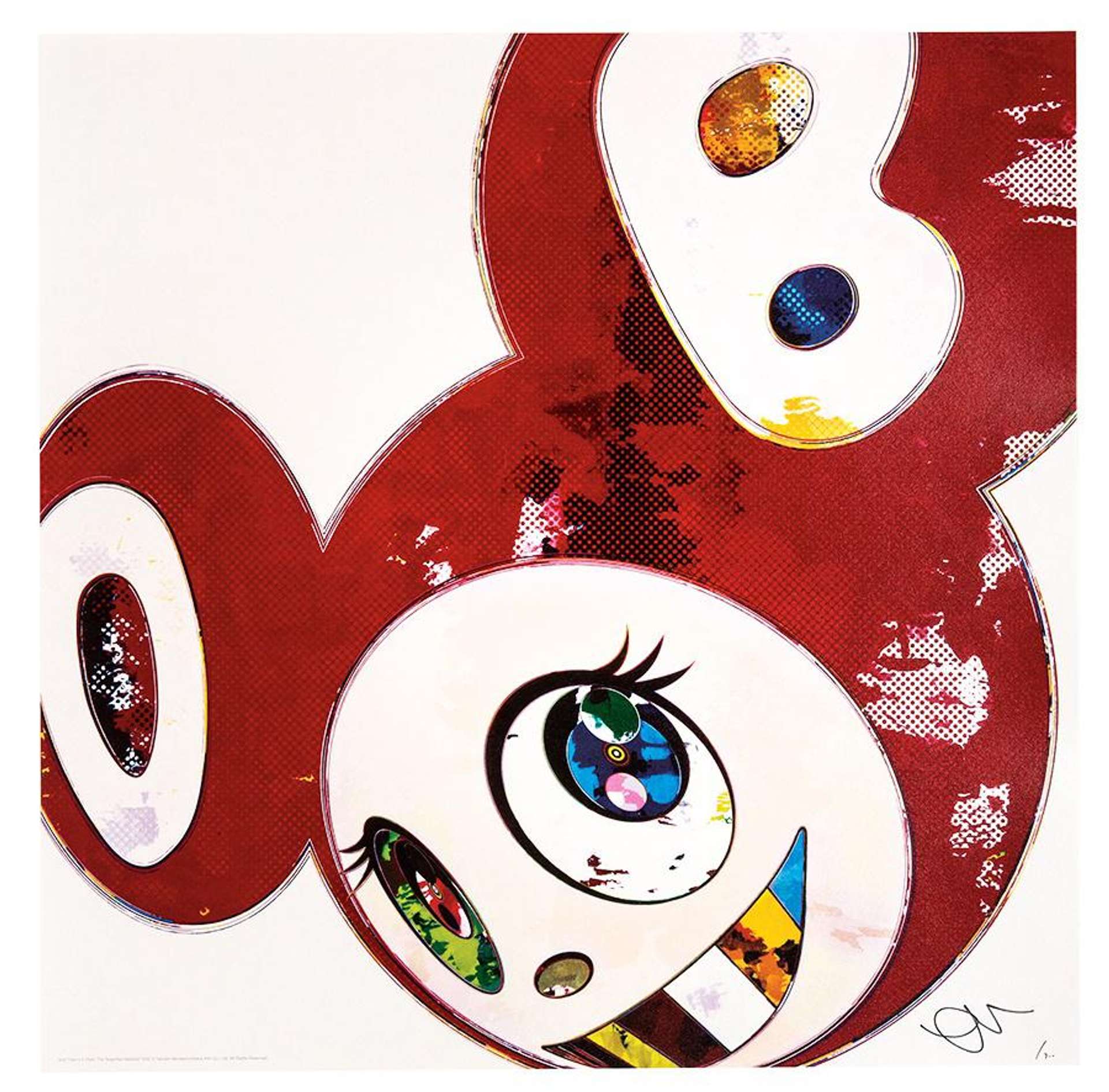 And Then The Superflat Method (red) - Signed Print by Takashi Murakami 2013 - MyArtBroker