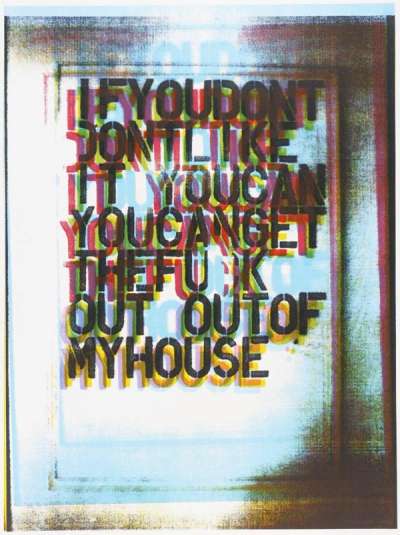 Christopher Wool: My House II - Signed Print
