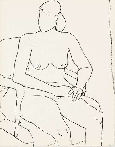 Seated Nude - Signed Print by Richard Diebenkorn 1965 - MyArtBroker