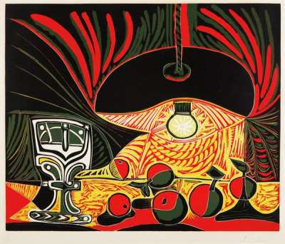 Nature Morte Au Verre Sous La Lampe - Signed Print by Pablo Picasso 1962 - MyArtBroker