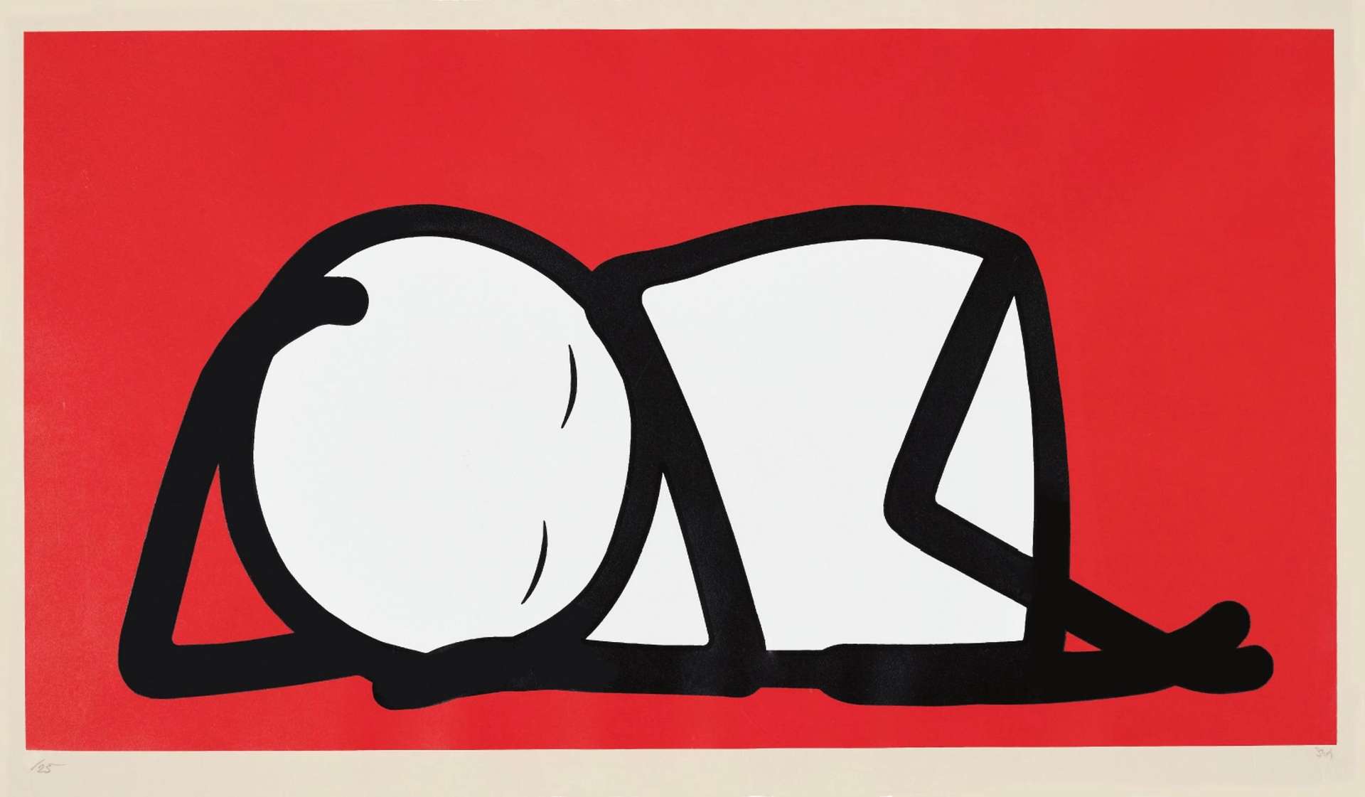 Sleeping Baby (red) by Stik