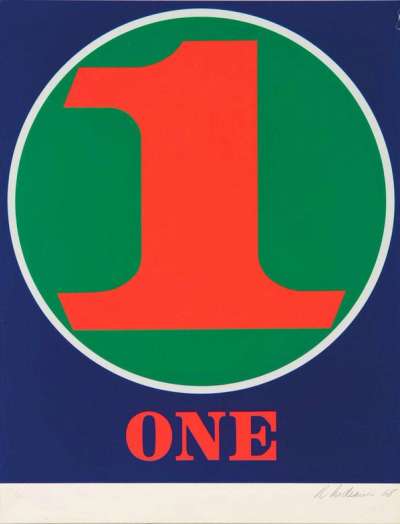 Robert Indiana: One - Signed Print