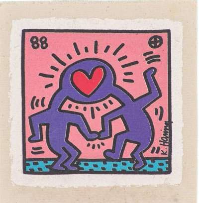 Keith Haring: Dr Winkies Wedding Invitation - Signed Print