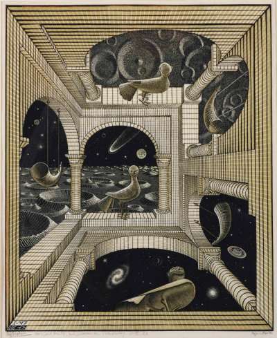 Other World - Signed Print by M. C. Escher 1947 - MyArtBroker