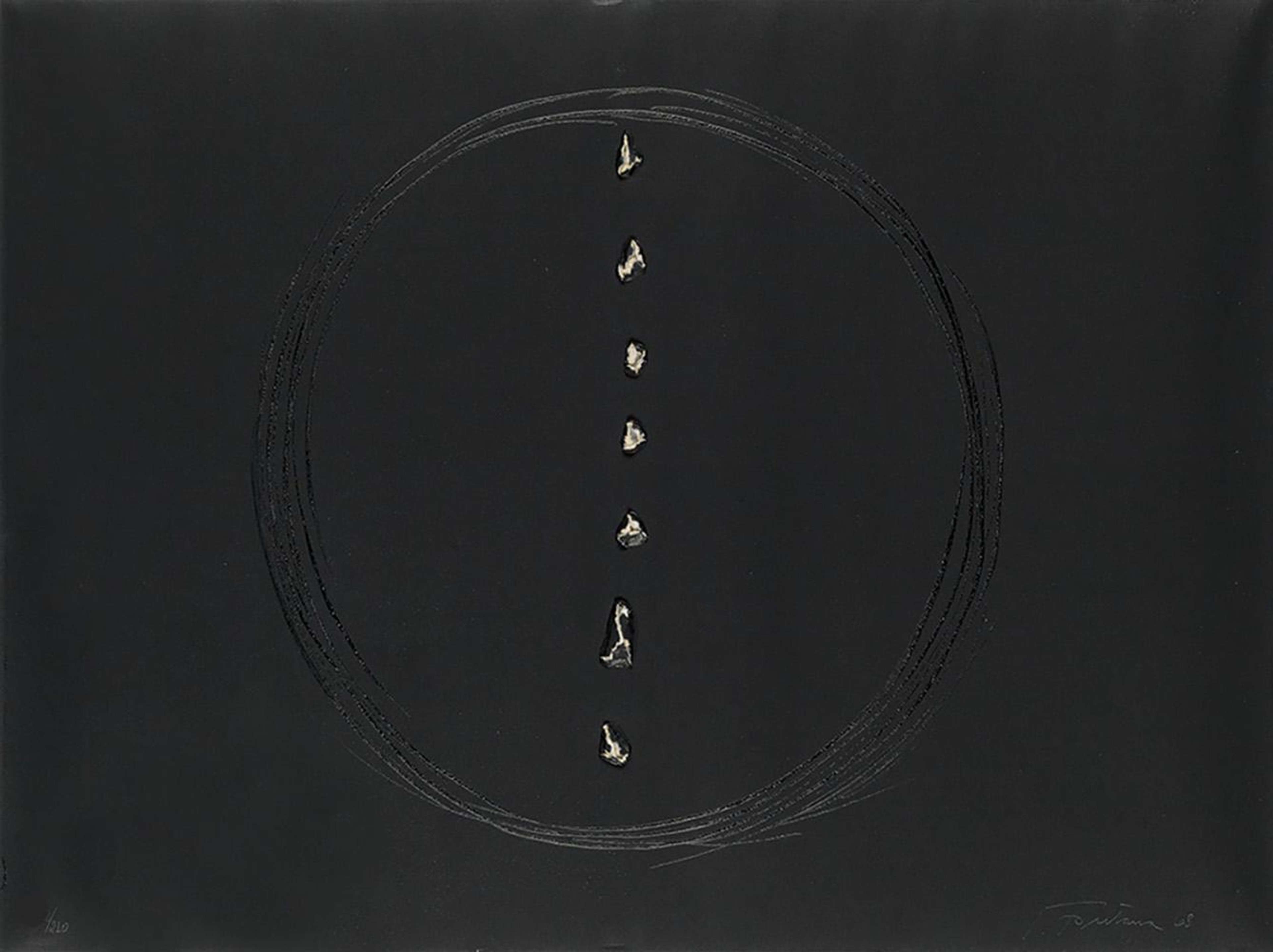 Concetto Spaziale (R. & R. E-47) - Signed Print by Lucio Fontana 1968 - MyArtBroker