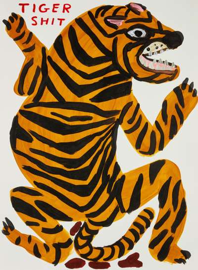 Tiger Shit - Signed Print by David Shrigley 2021 - MyArtBroker