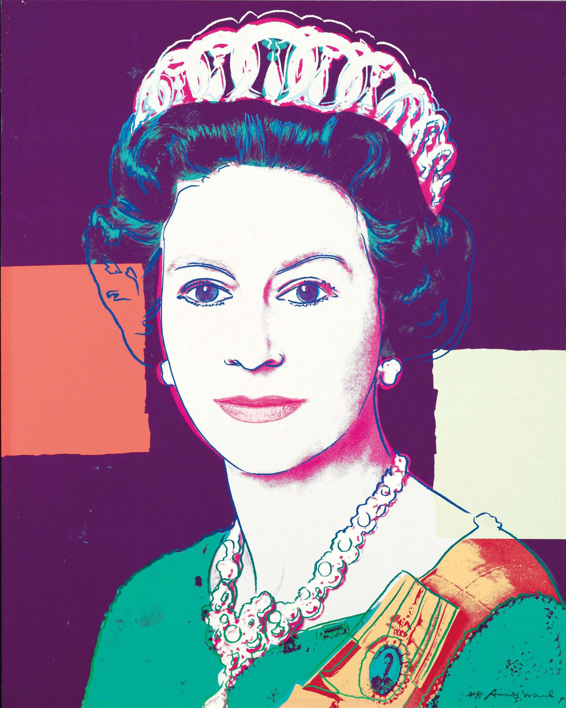 Queen Elizabeth II Royal Edition (F. & S. II.335A) by Andy Warhol - MyArtBroker