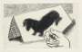 David Hockney: Dog Etching No. 9 - Signed Print