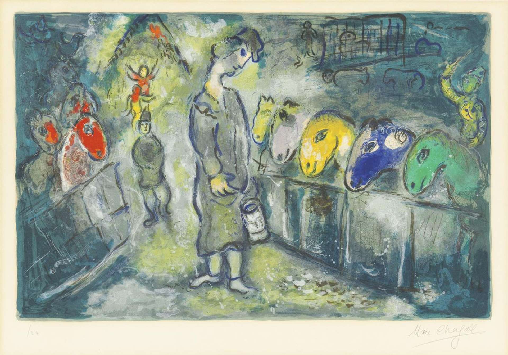 Plate 21 (Le Cirque) - Signed Print by Marc Chagall 1967 - MyArtBroker