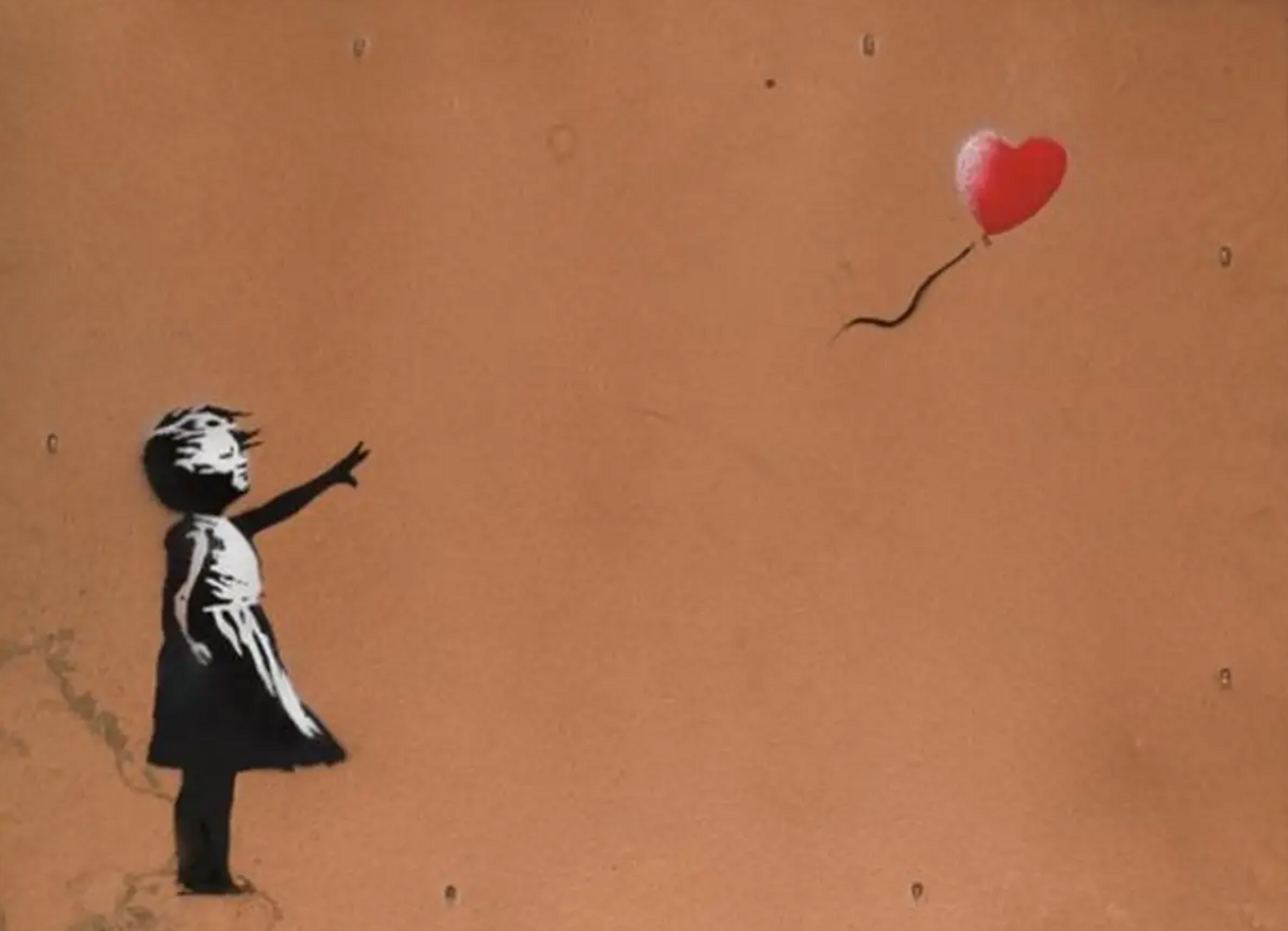 Girl With Balloon (Copper) by Banksy