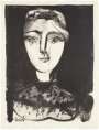 Pablo Picasso: Tête De Jeune Femme - Signed Print