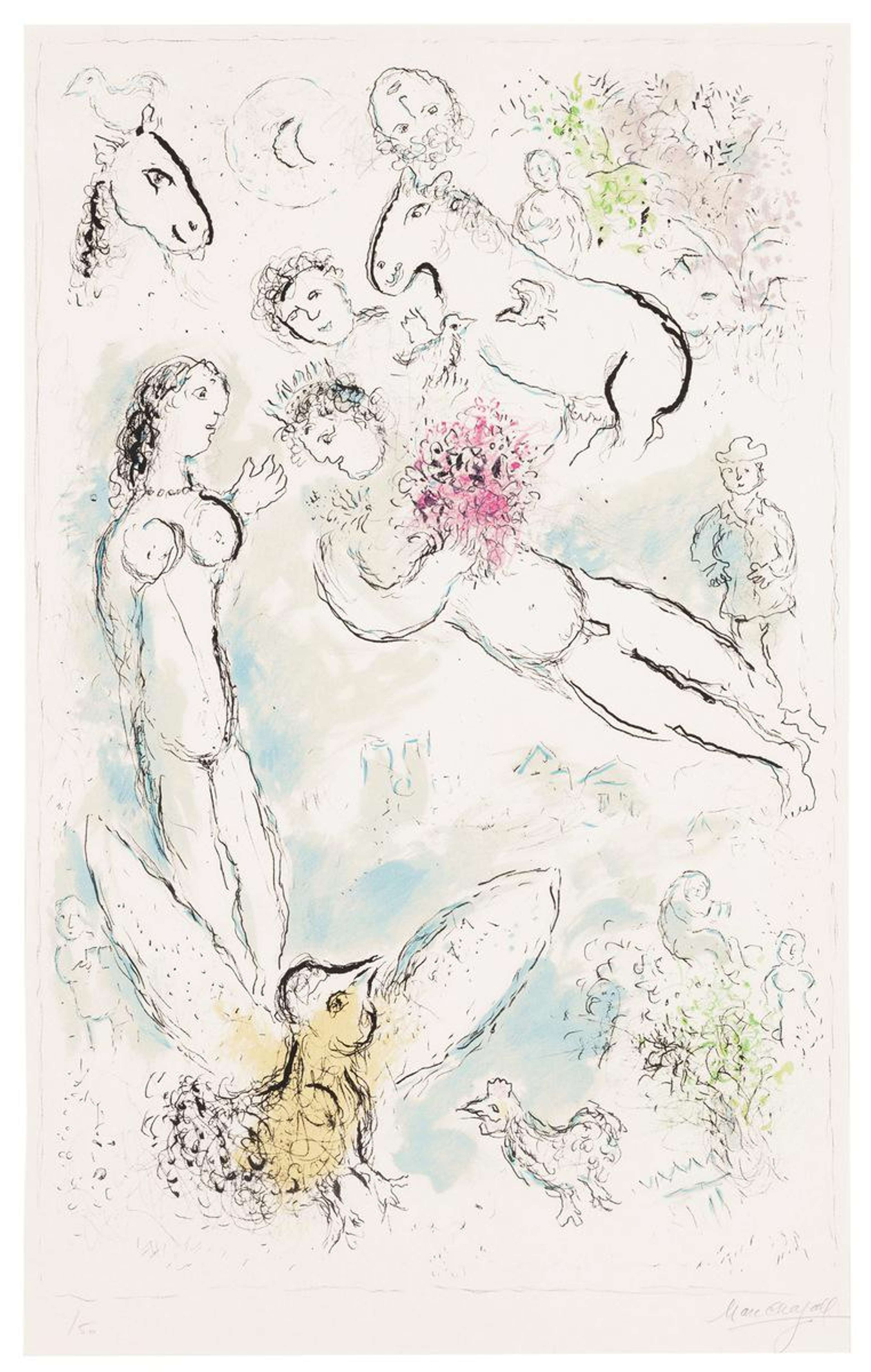 L'Envolée Magique - Signed Print by Marc Chagall 1980 - MyArtBroker