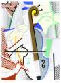Roy Lichtenstein: Cubist Cello - Signed Print
