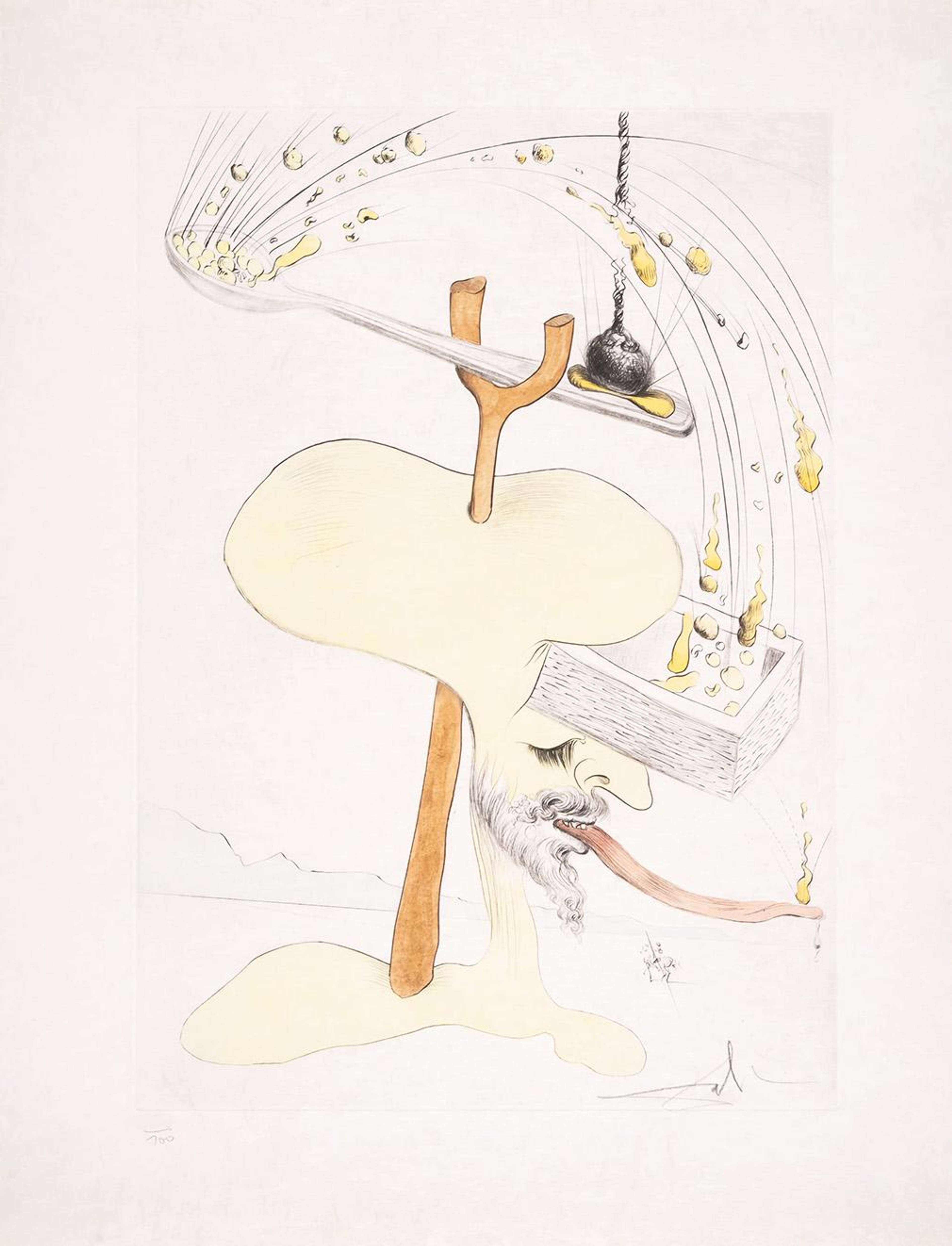 Hommage A Quevedo - Signed Print by Salvador Dali 1975 - MyArtBroker
