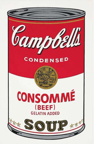 Campbell's Soup I, Beef Consomme (F. & S. II.52) (AP) - Signed Print by Andy Warhol 1968 - MyArtBroker