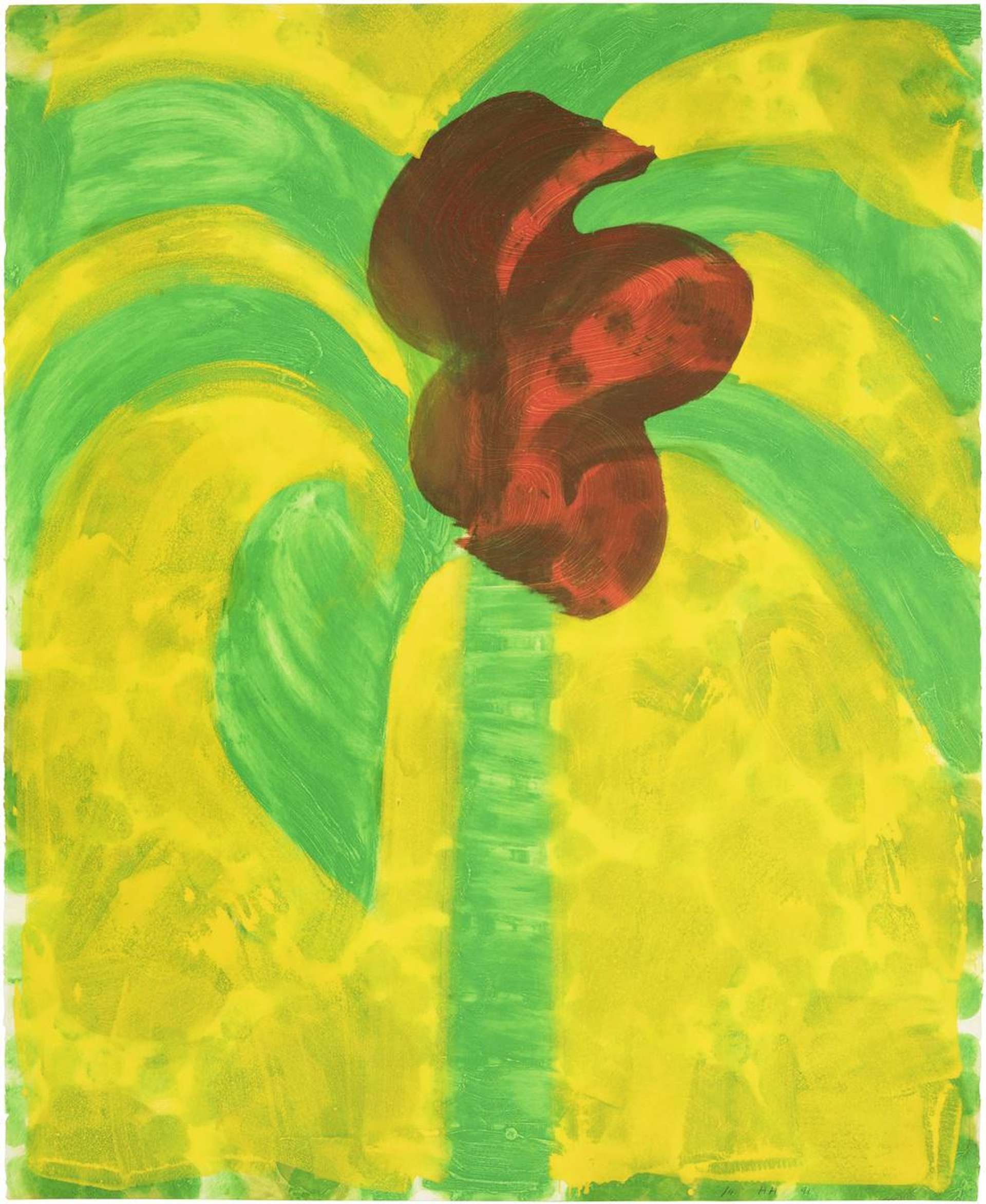 Flowering Palm - Signed Print by Howard Hodgkin 1990 - MyArtBroker