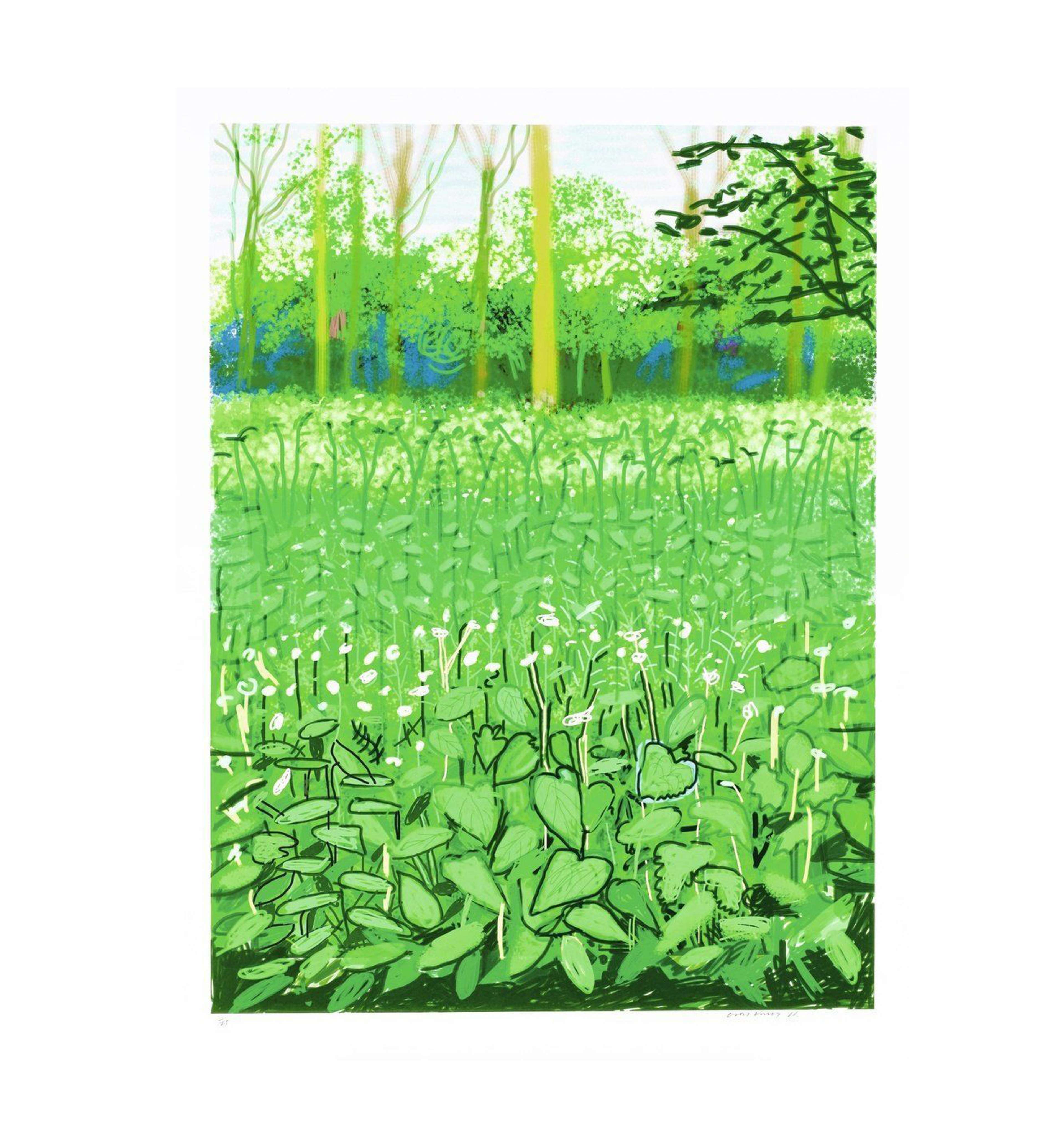 The Arrival Of Spring In Woldgate East Yorkshire 6th May 2011 - David Hockney - Signed Print - MyArtBroker