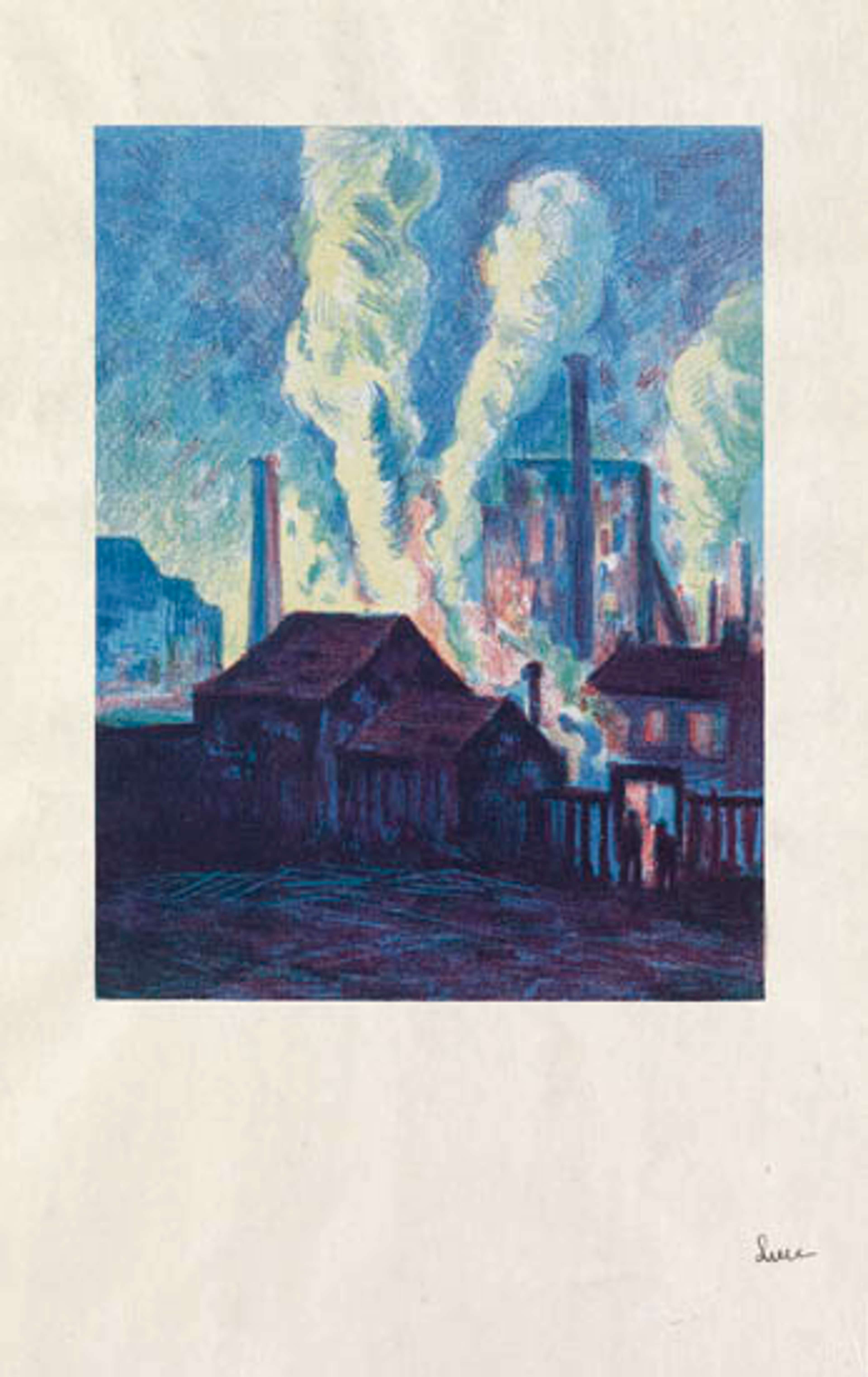 Usines à Charleroi - Signed Print by Maximilien Luce 1895 - MyArtBroker