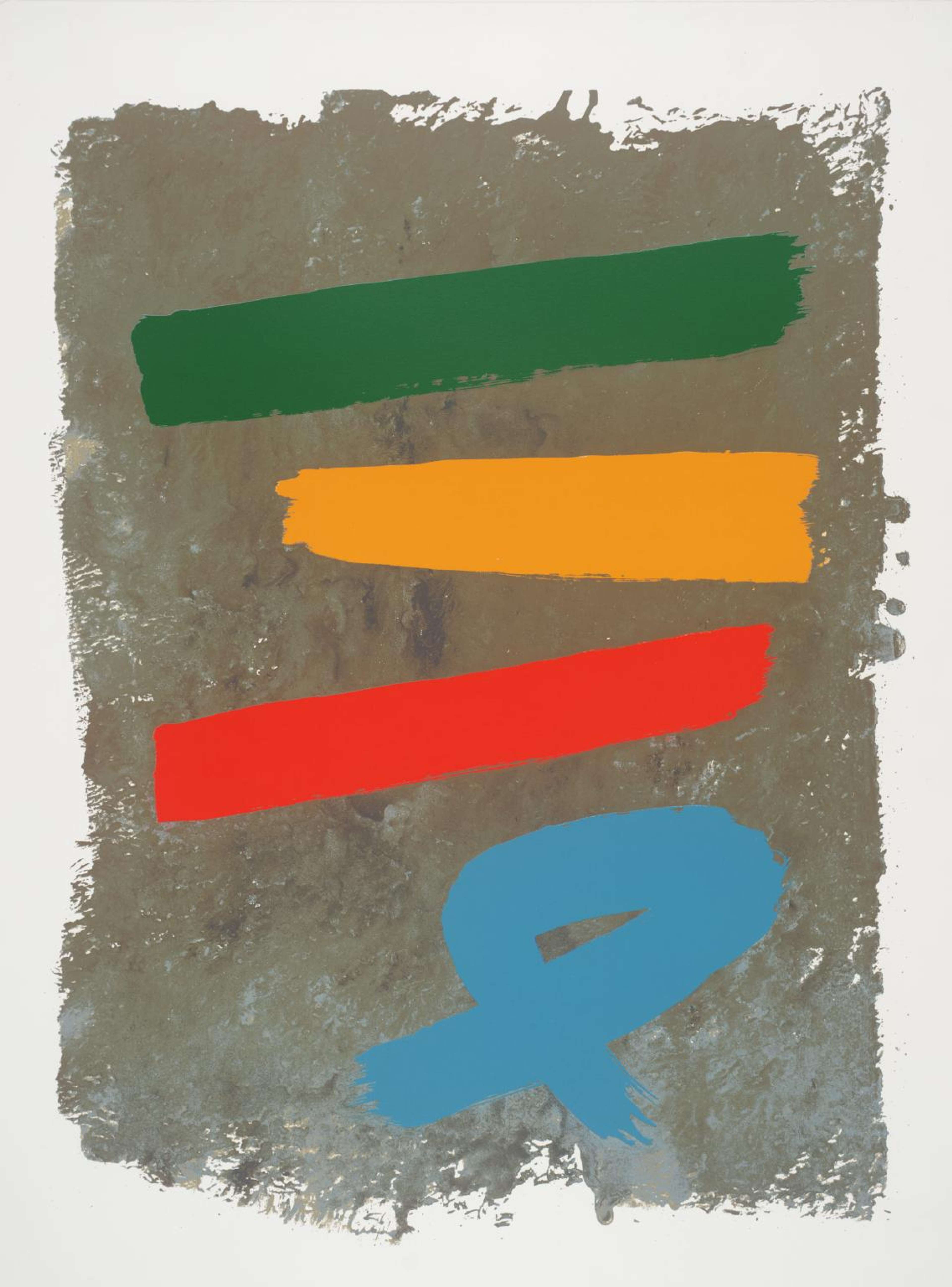 Three And Blue Loop - Signed Print by Jack Bush 1971 - MyArtBroker