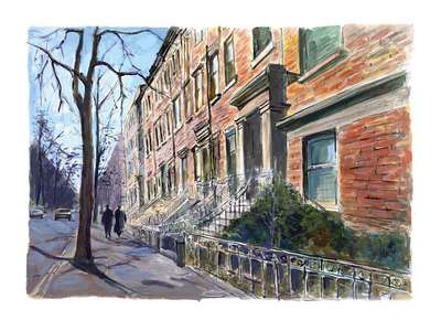 Brooklyn Heights (2016) - Signed Print by Bob Dylan 2016 - MyArtBroker