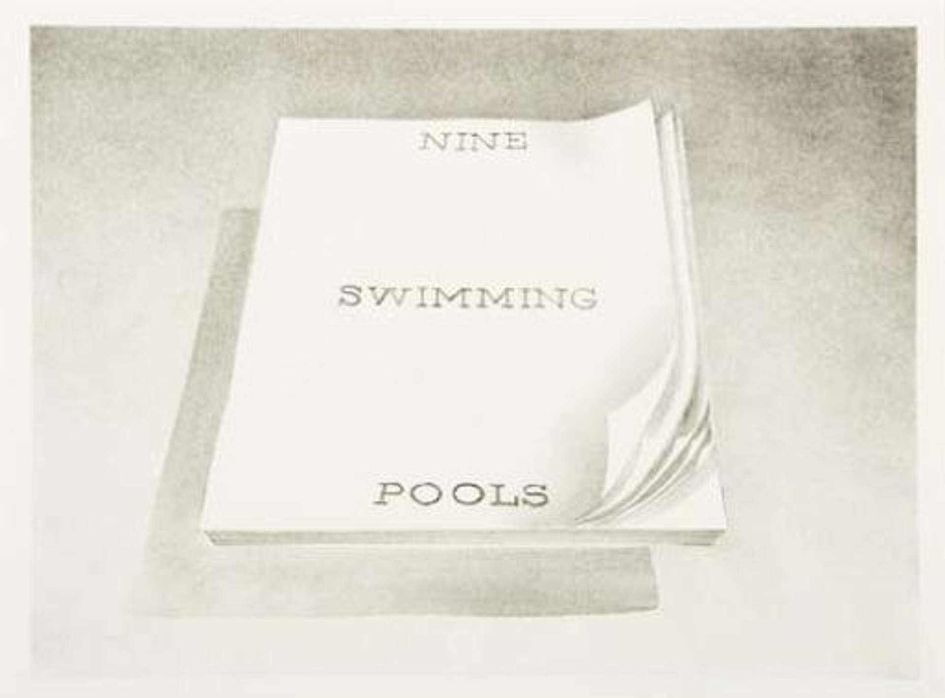 Nine Swimming Pools, Book Cover - Signed Print by Ed Ruscha 1970 - MyArtBroker