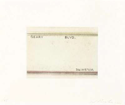 Geary, Wilshire - Signed Print by Ed Ruscha 2001 - MyArtBroker