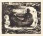Henry Moore: Black Reclining Figure II - Signed Print