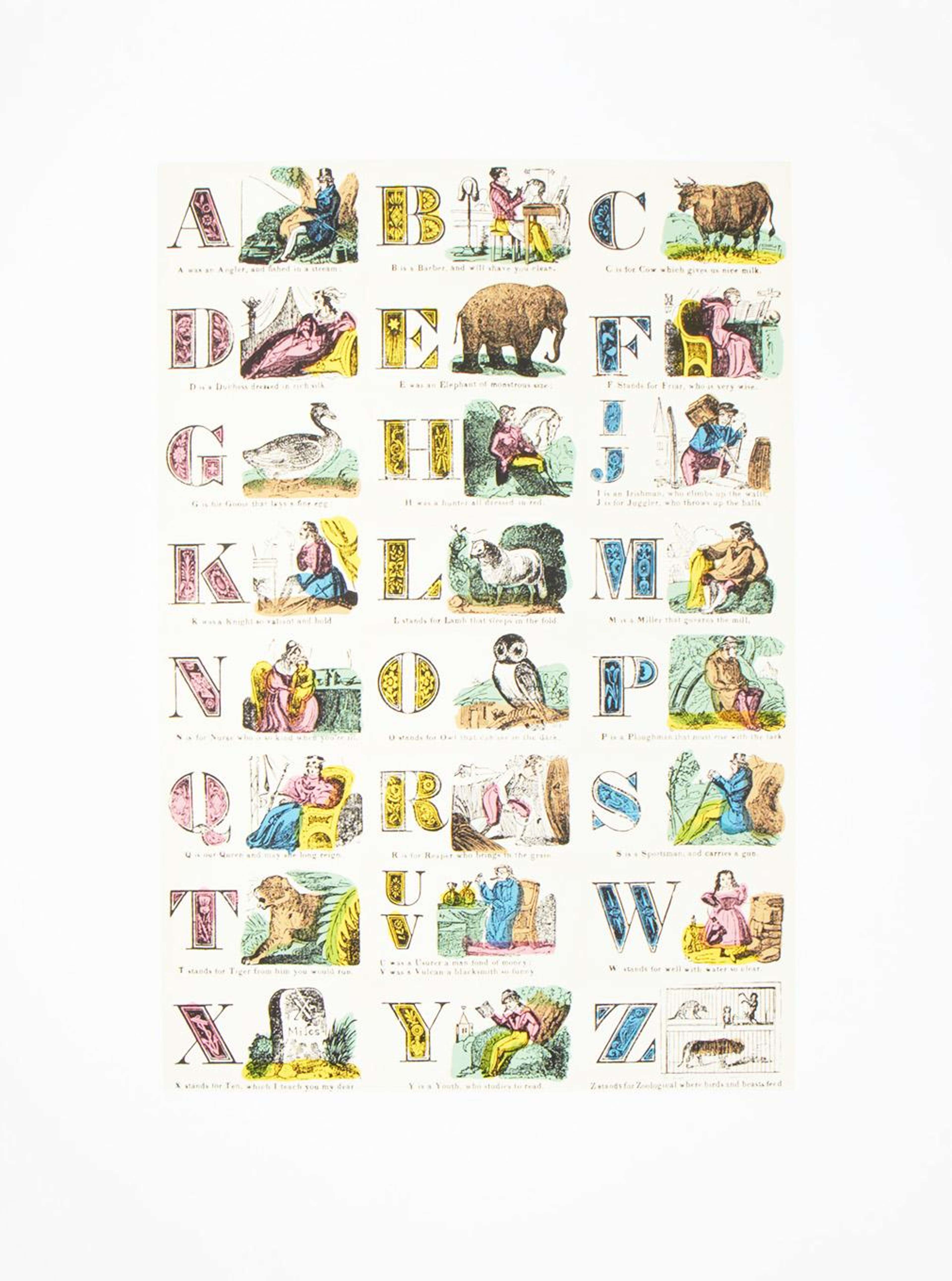 A Is For Alphabet - Signed Print by Peter Blake 1991 - MyArtBroker