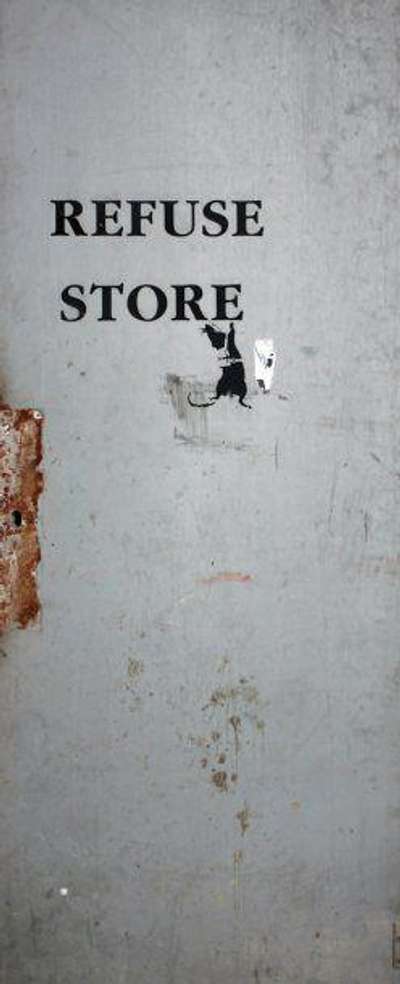 Hanging Rat - Unsigned Spray Paint by Banksy 2000 - MyArtBroker