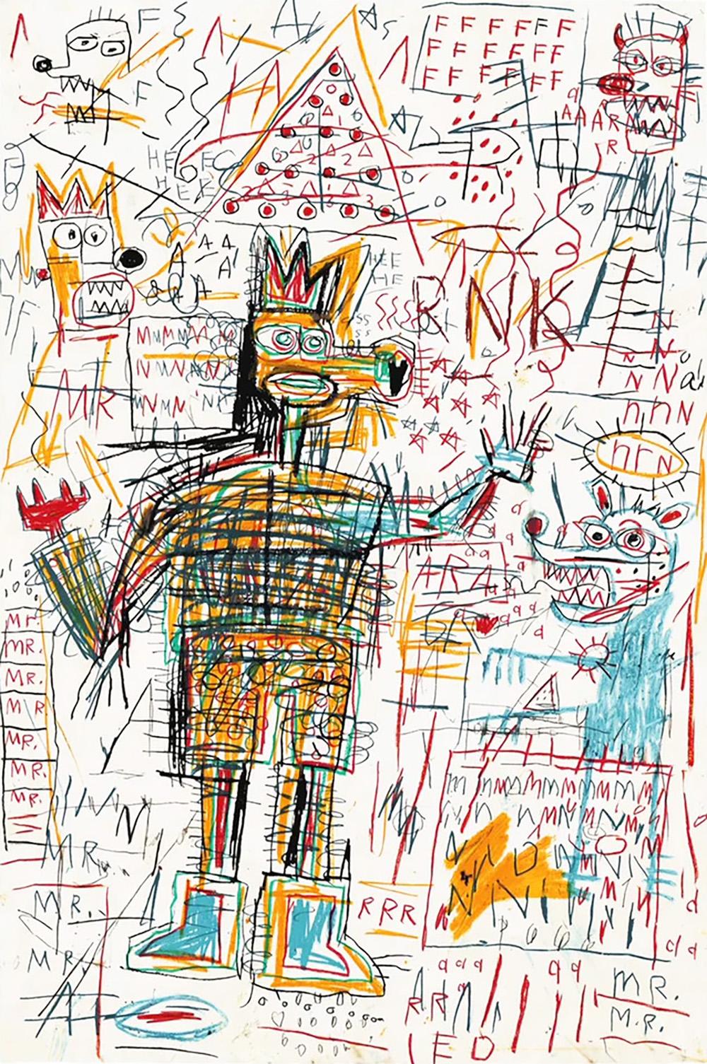 Jean-Michel Basquiat The Figure I (Unsigned Print) 2023