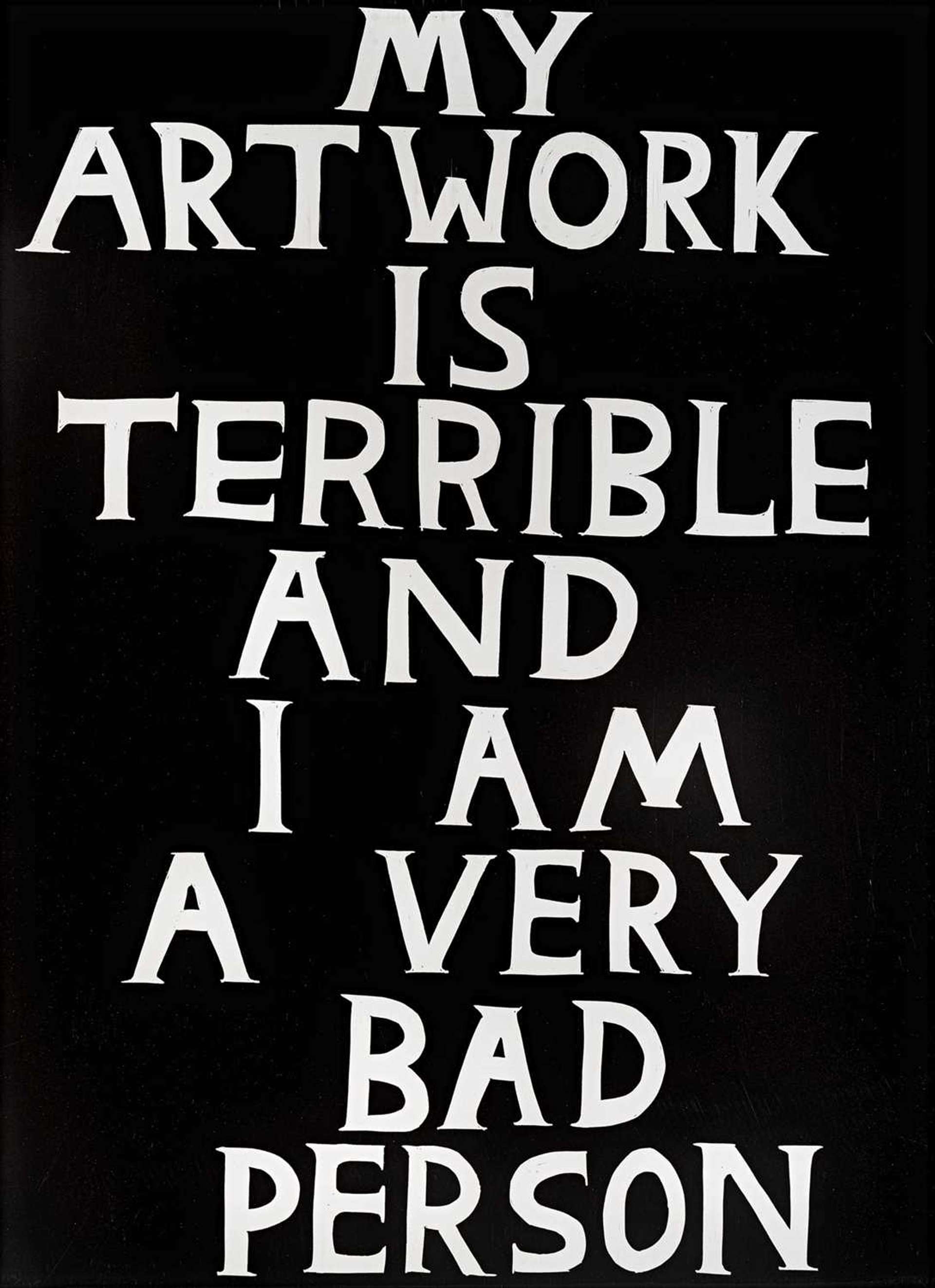My Artwork Is Terrible by David Shrigley