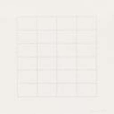 On A Clear Day 25 - Signed Print by Agnes Martin 1973 - MyArtBroker
