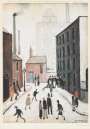 L S Lowry: Industrial Scene - Signed Print