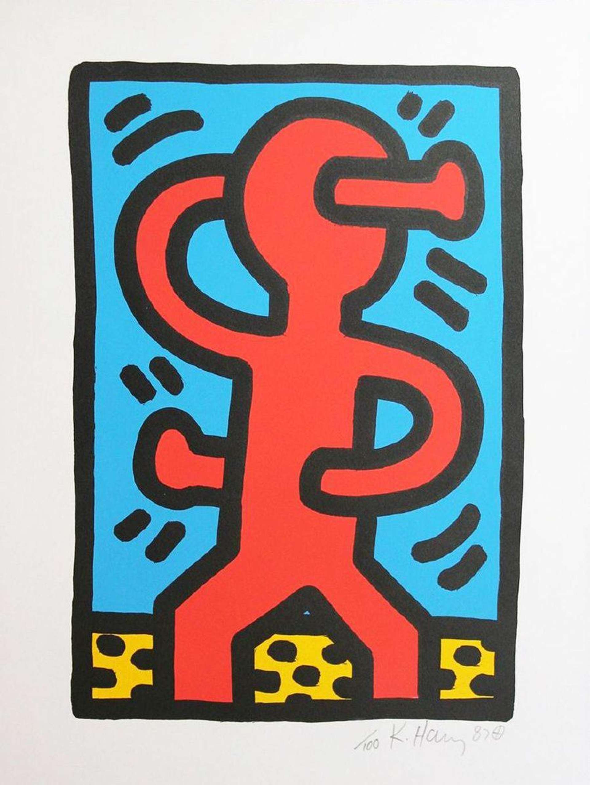 Untitled 1987 - Signed Print by Keith Haring 1988 - MyArtBroker