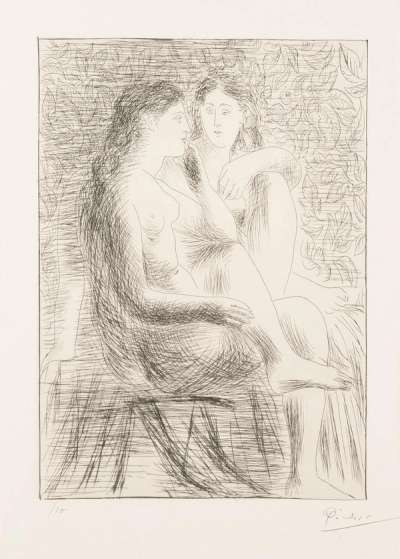 Deux Nus Assis - Signed Print by Pablo Picasso 1930 - MyArtBroker