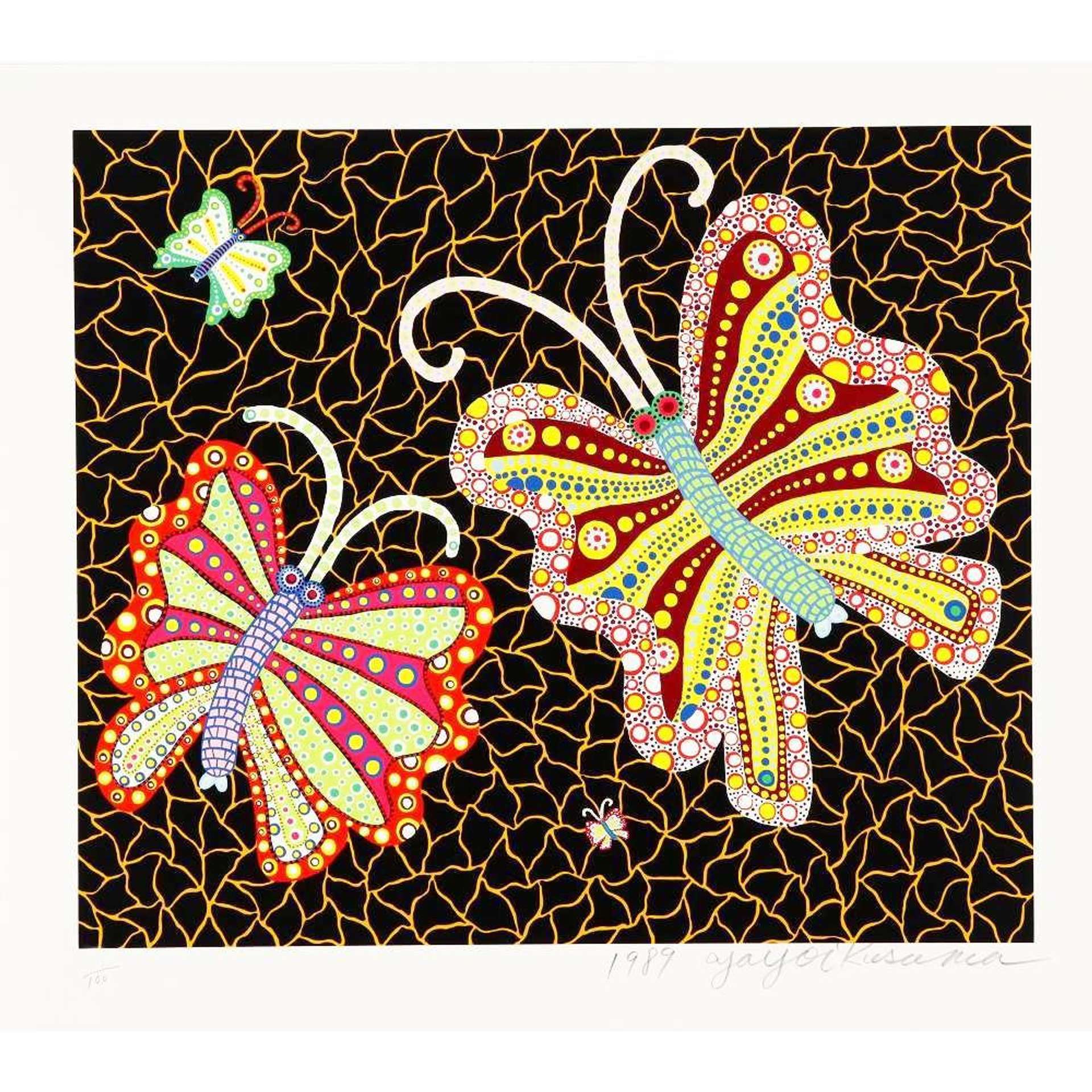 Yayoi Kusama: Butterflies - Signed Print