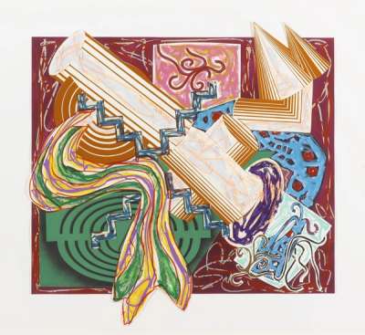 Then Came A Stick And Beat The Dog - Signed Print by Frank Stella 1984 - MyArtBroker
