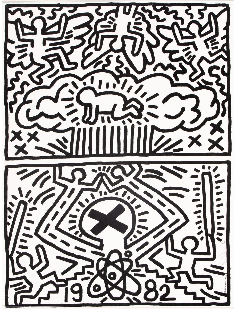 希少1974 KEATS AND EMBARRASSMENT YOSHITOMO NARA (B. 1959), Cosmic Girl: Eyes Open/Eyes Closed