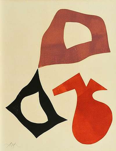 Trois Formes - Signed Print by Jean Arp 1965 - MyArtBroker