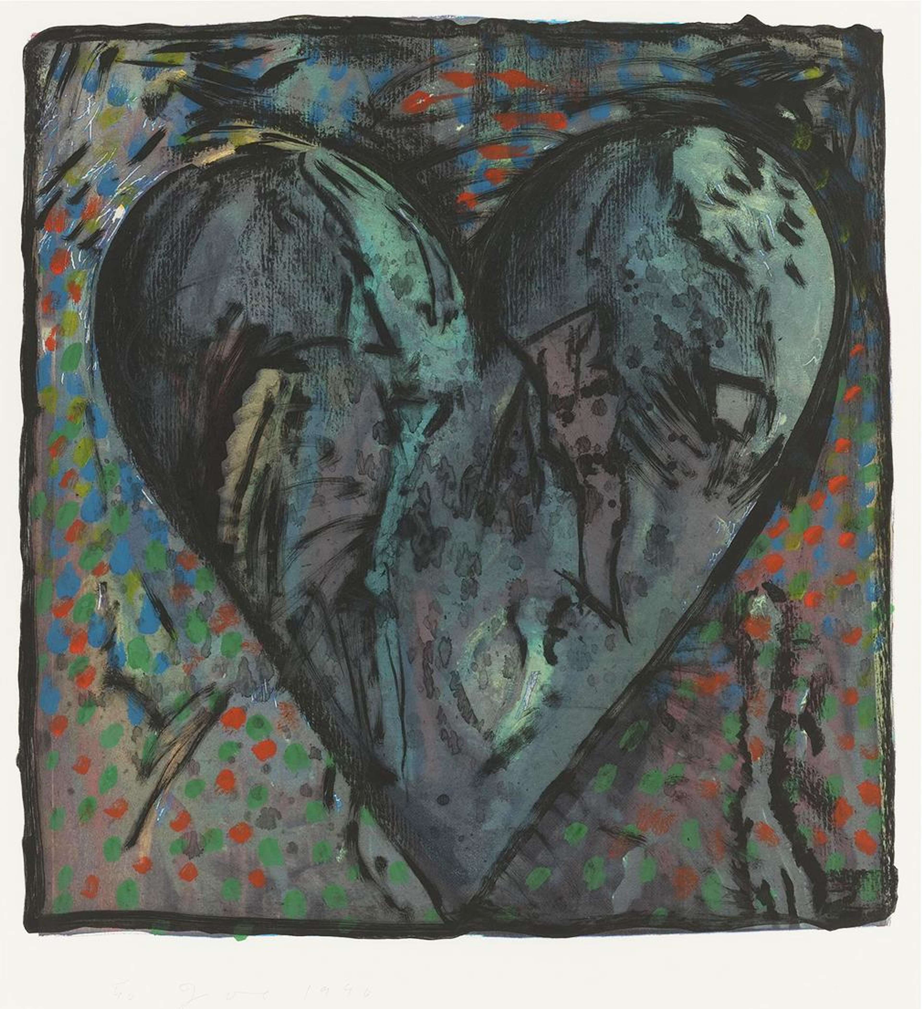 Viennese Hearts VI - Signed Print by Jim Dine 1990 - MyArtBroker