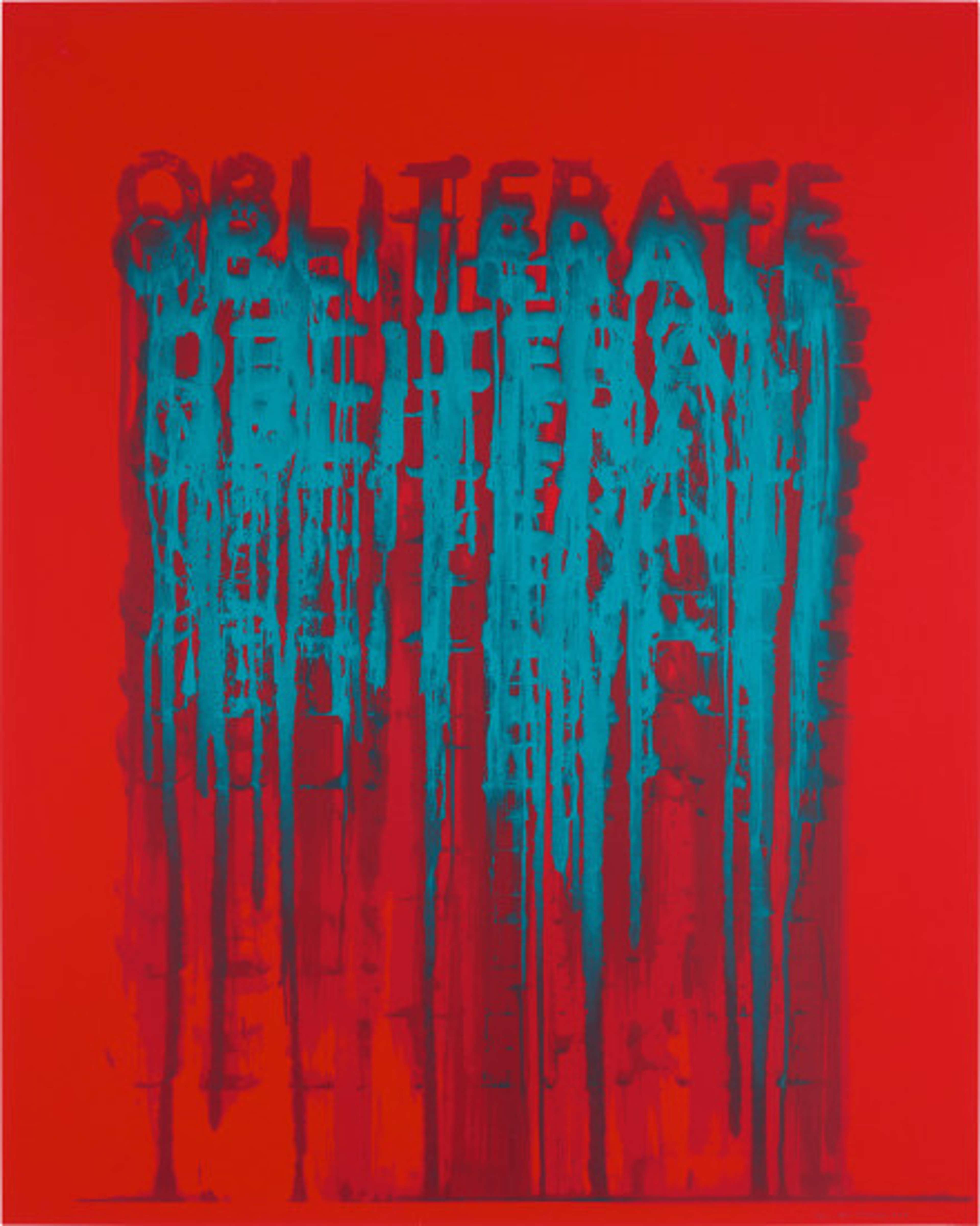 Obliterate - Signed Print by Mel Bochner 2018 - MyArtBroker