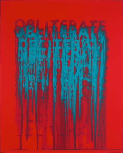 Obliterate - Signed Print by Mel Bochner 2018 - MyArtBroker