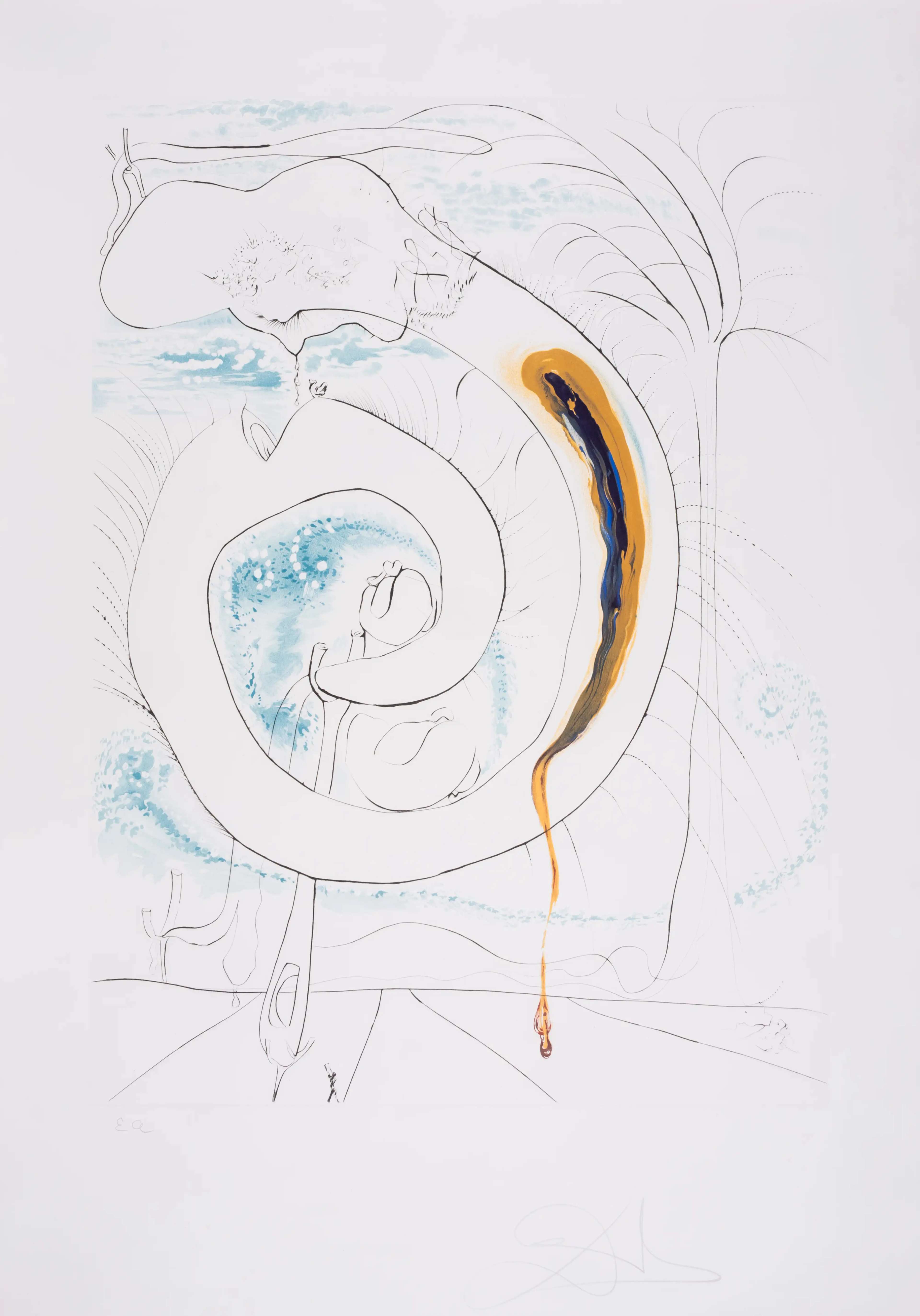 The Visceral Circle Of The Cosmos - Signed Print by Salvador Dali 1974 - MyArtBroker