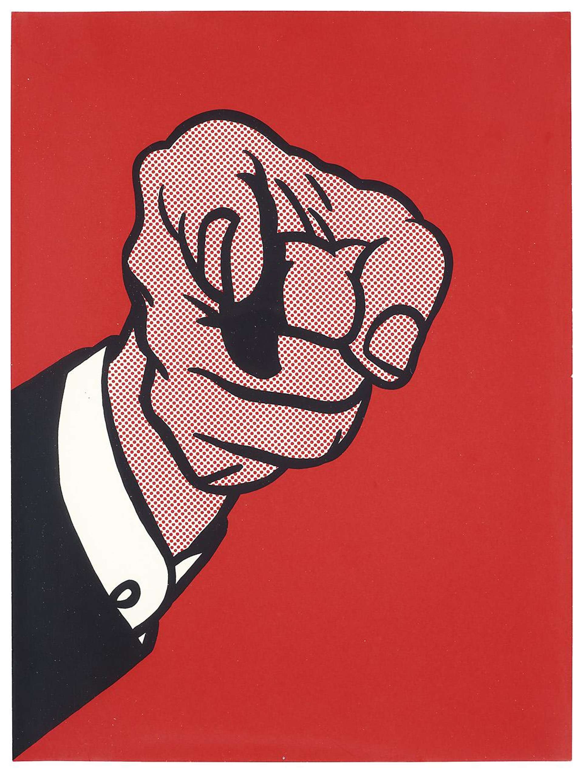Finger Pointing - Unsigned Print by Roy Lichtenstein 1973 - MyArtBroker