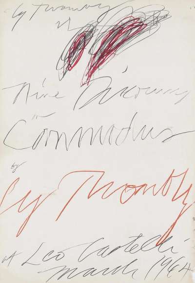 Nine Discourses On Commodus - Signed Print by Cy Twombly 1964 - MyArtBroker