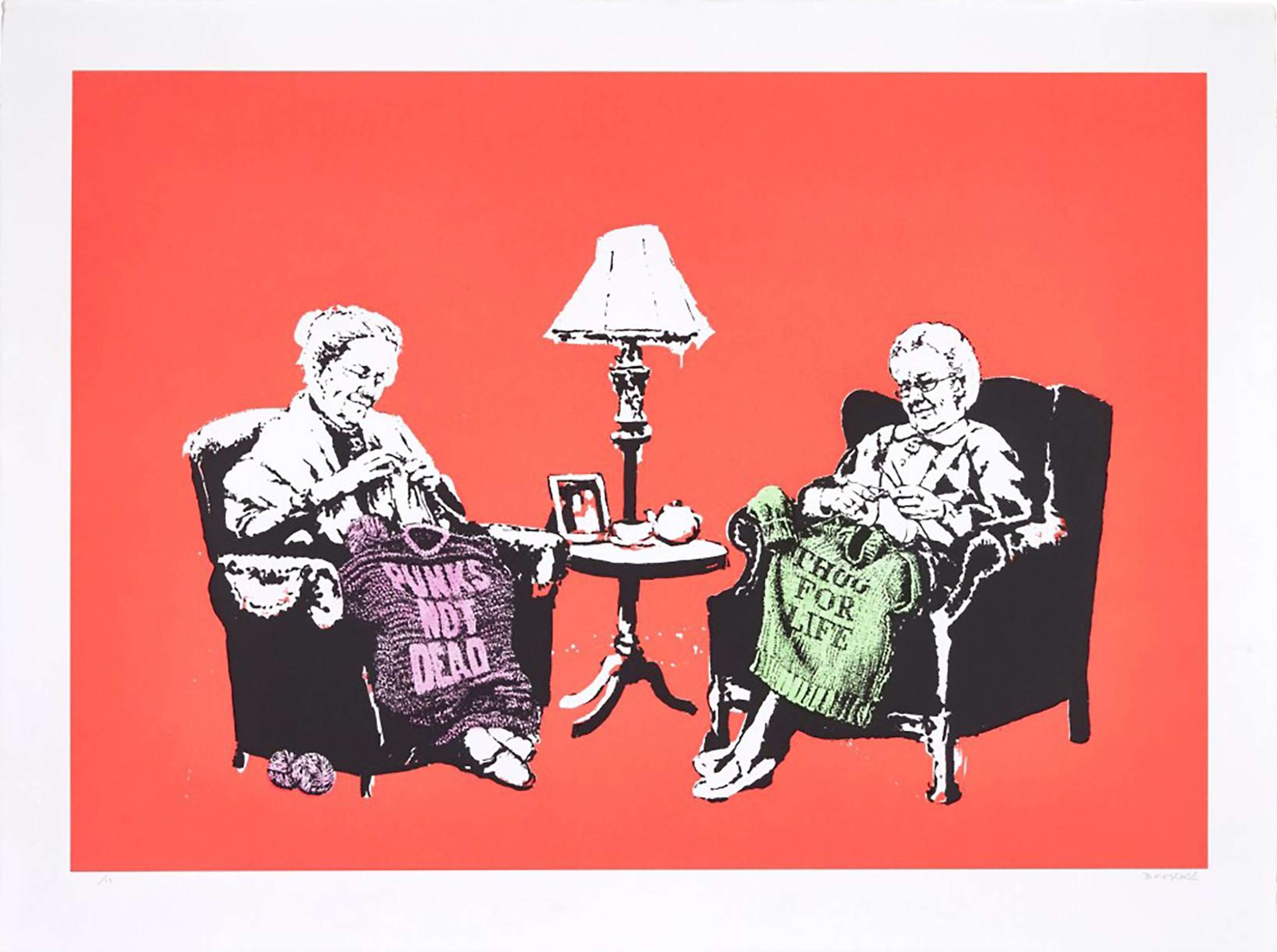 Grannies (hand finished) - Signed Print