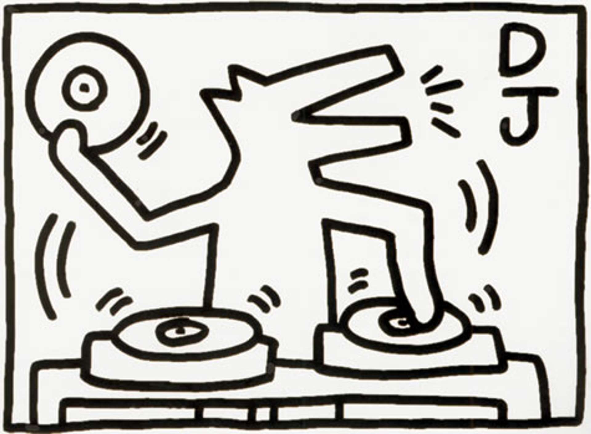 DJ by Keith Haring