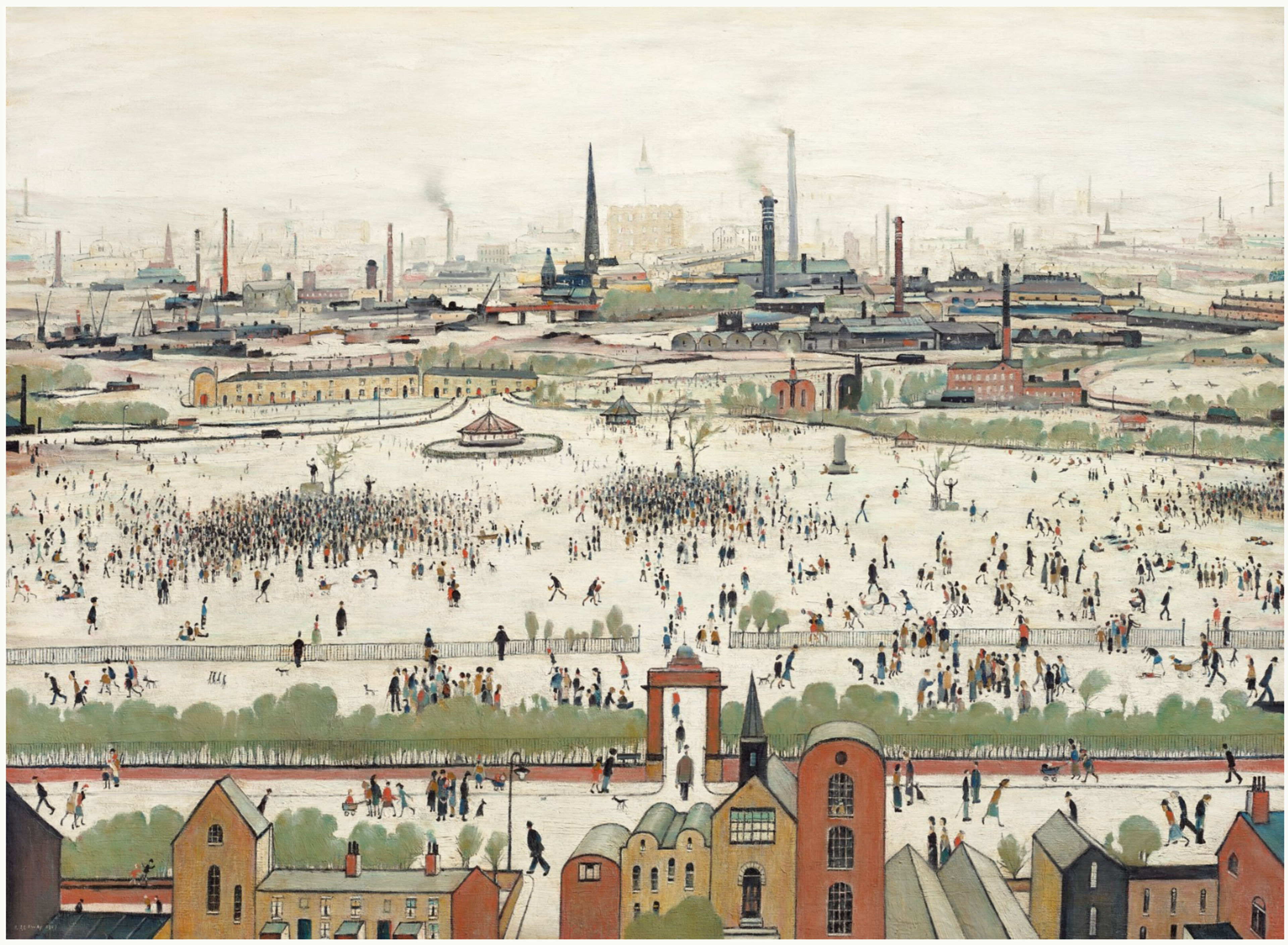 Image © Sotheby's / Sunday Afternoon © L. S. Lowry 1957 