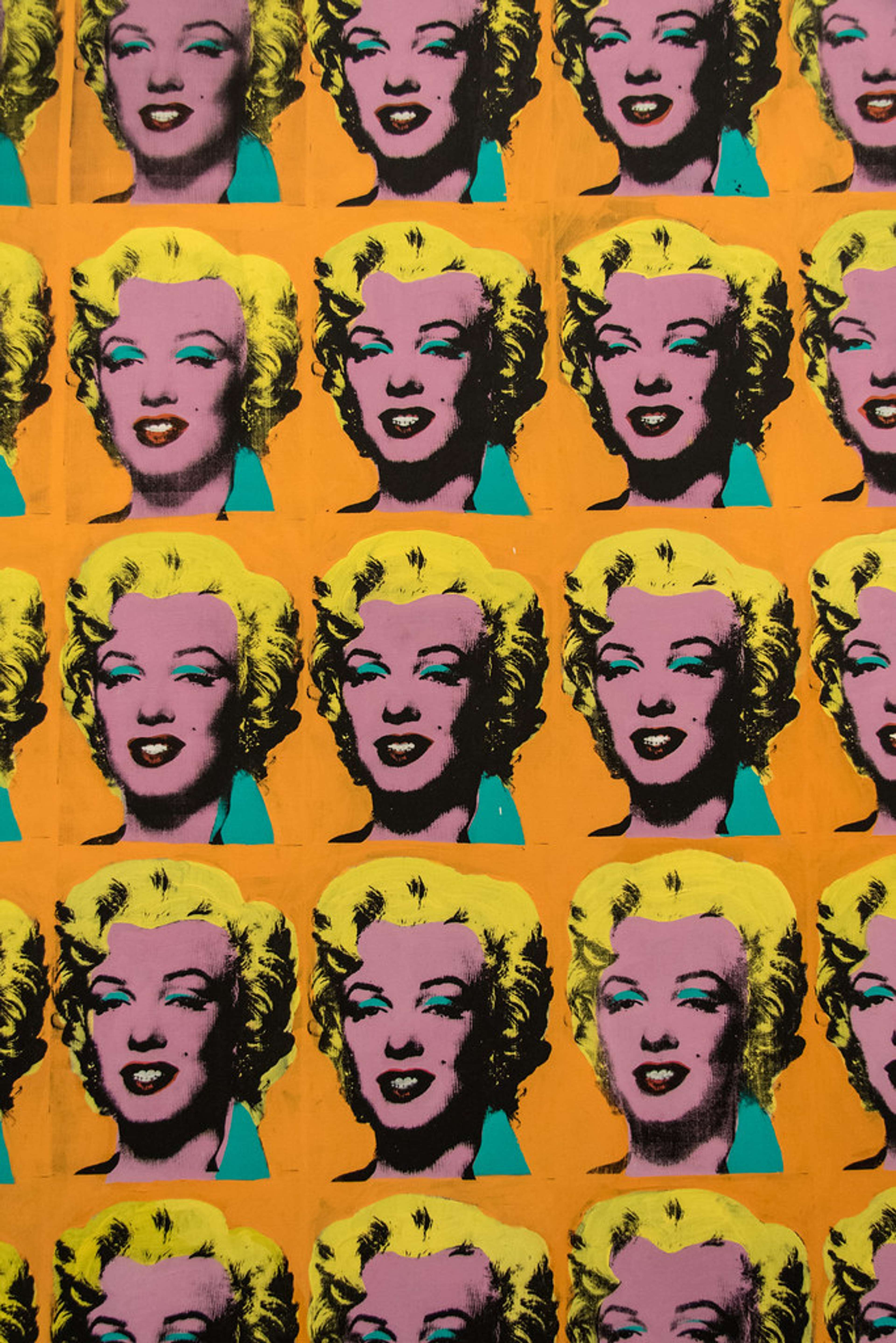 Detail of Marilyn (diptych) by Andy Warhol - MyArtBroker