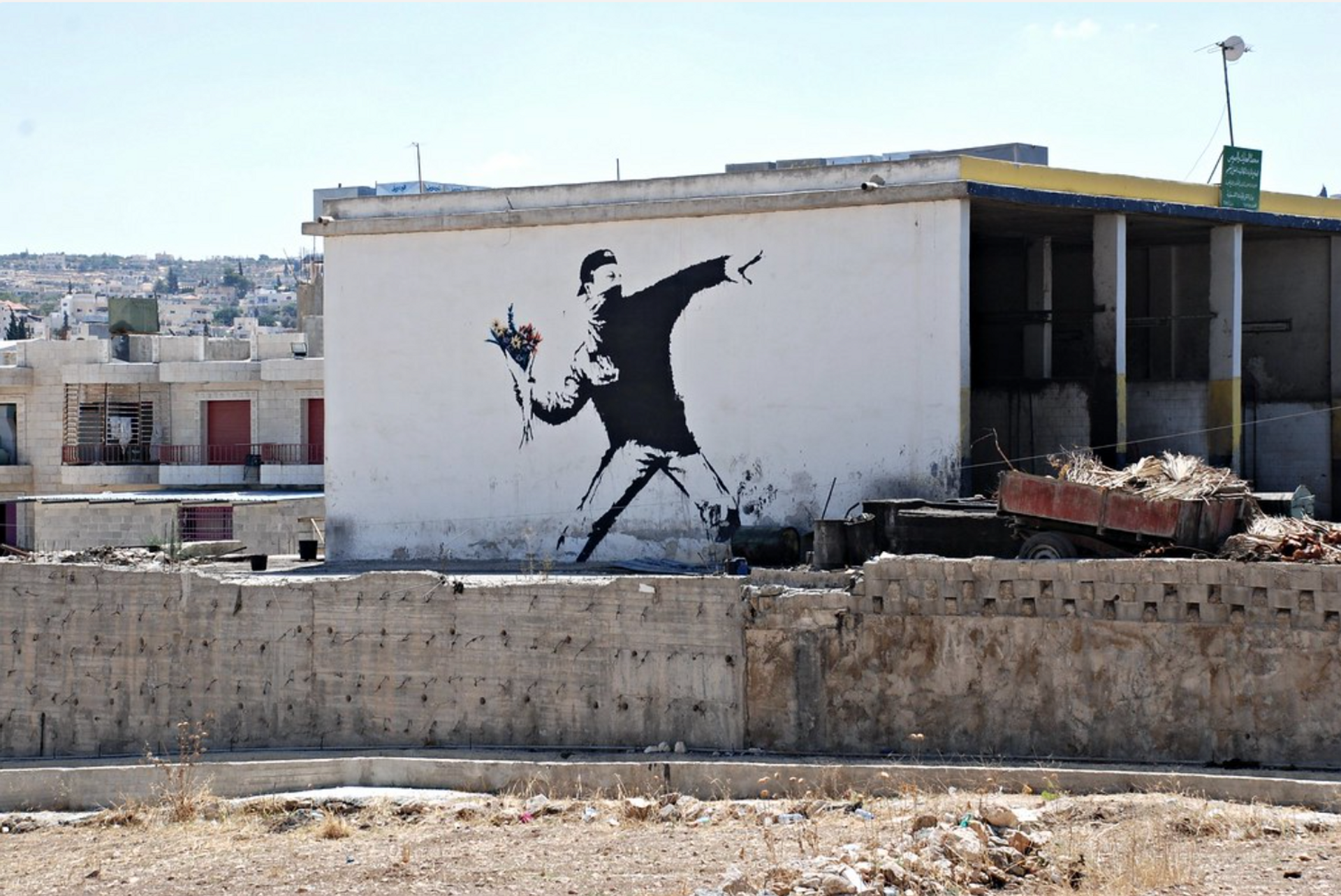 Love is in the Air, Jerusalem by Banksy - MyArtBroker